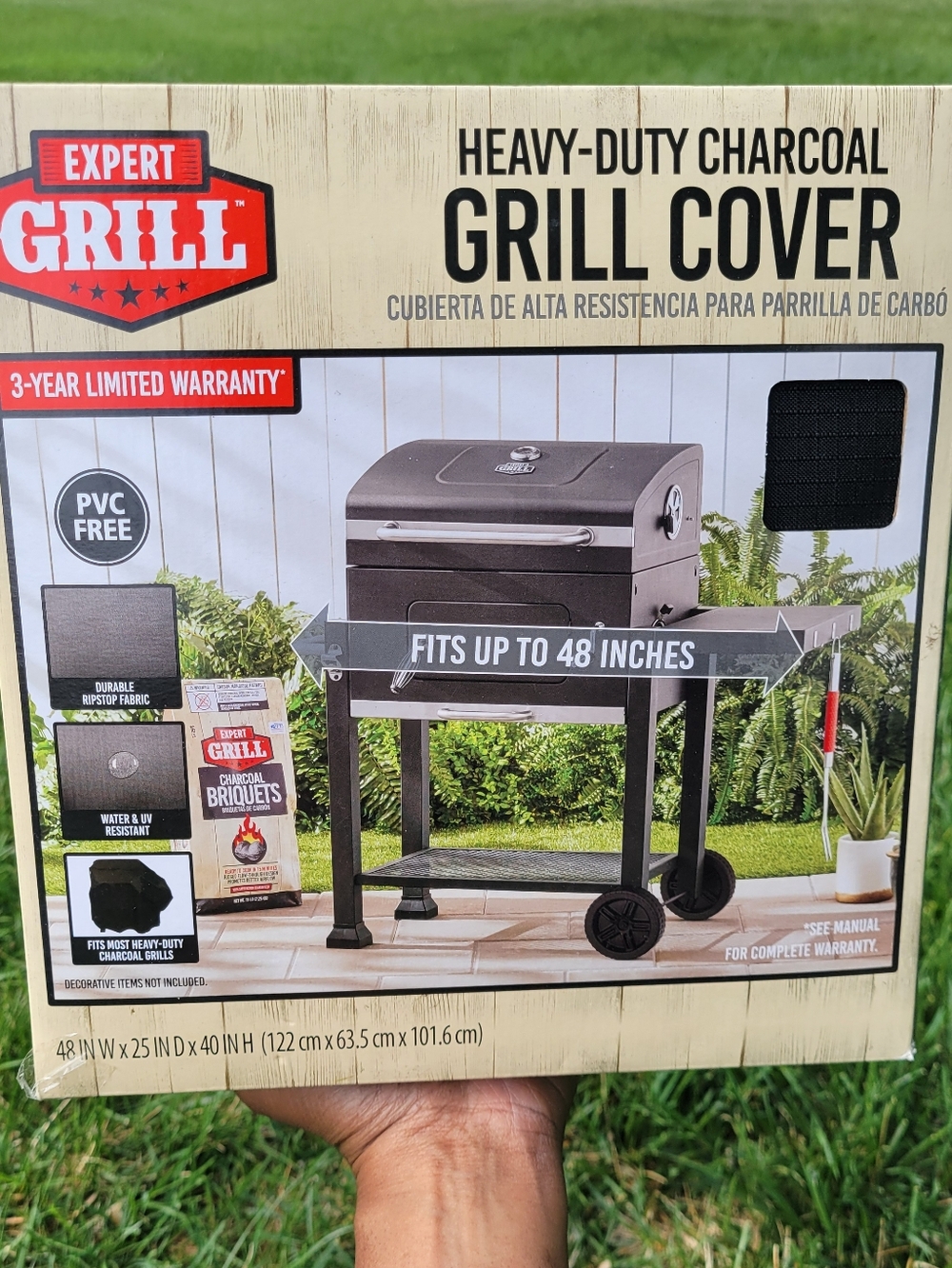 Brand New Heavy-Duty Charcoal Grill Cover - Black